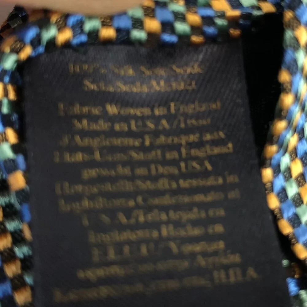 Brooks Brothers Blue And Gold Colored Silk Tie NWT